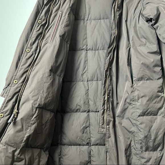 NWT Woolrich Chocolate Duck Down 4510 Coyote Fur Coat Size Medium - Picture 5 of 11